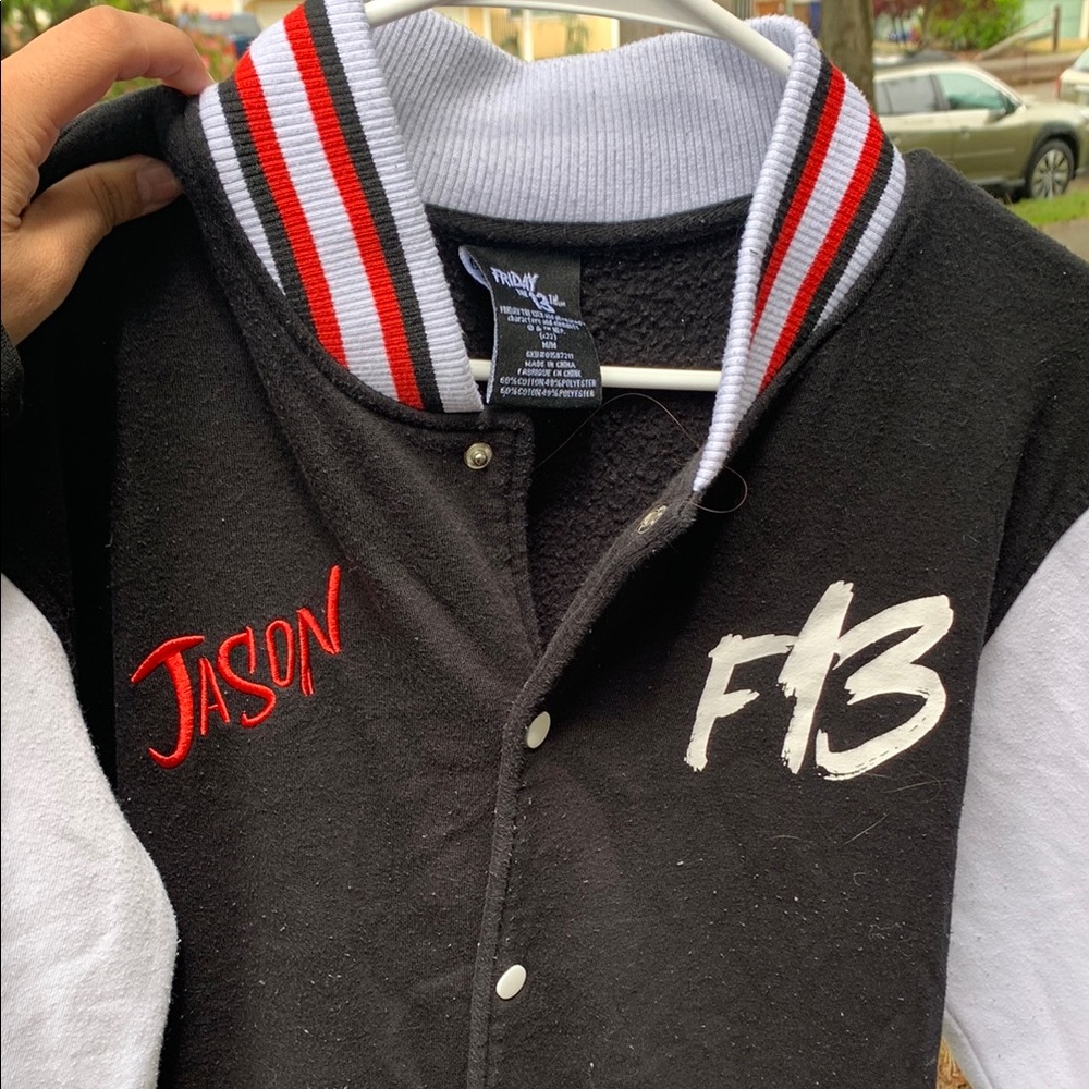Black and White Jason Varsity Jacket